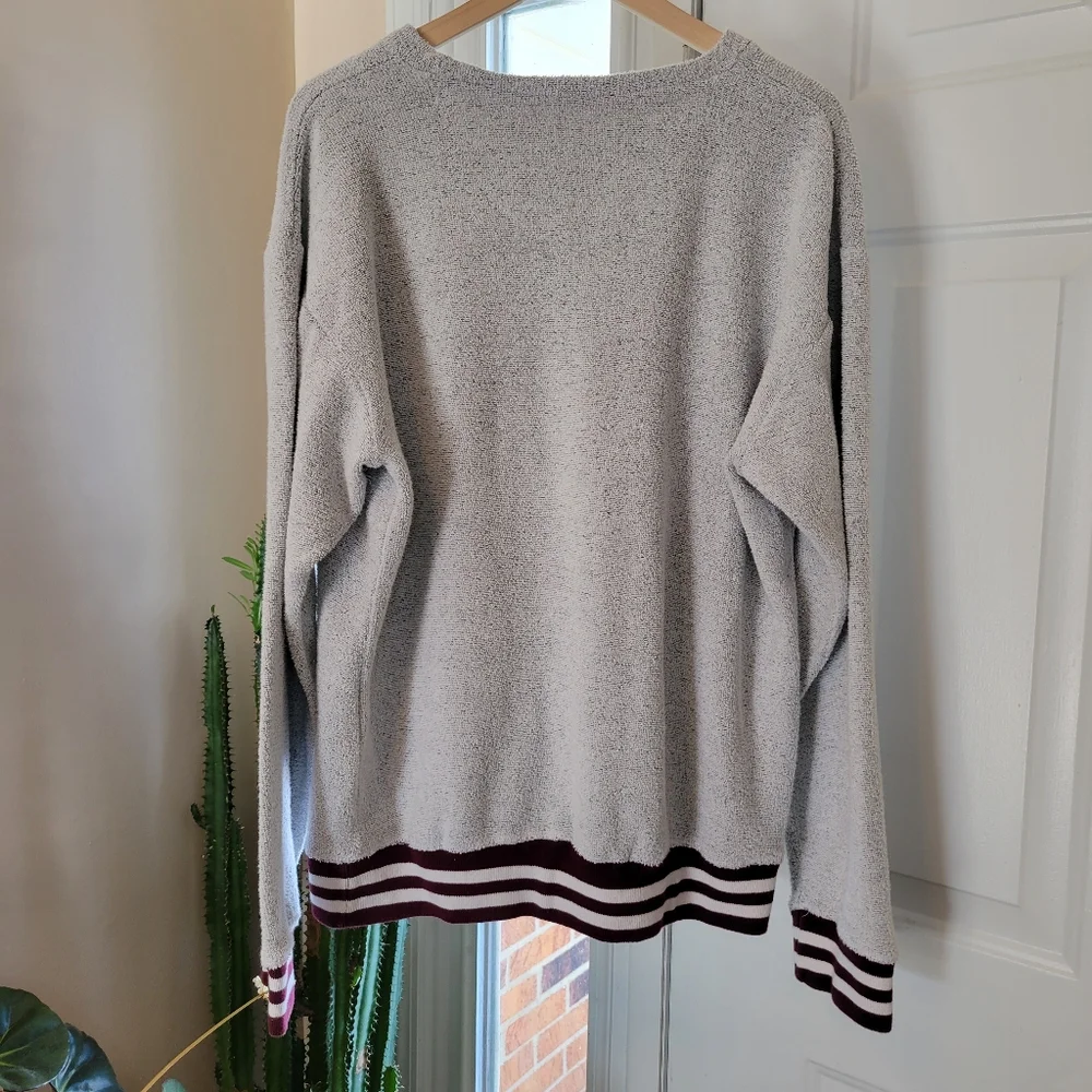 Virginia Tech Hokies Novelist Speckle Fleece Pullover Sweatshirt,‎ Size 2XL